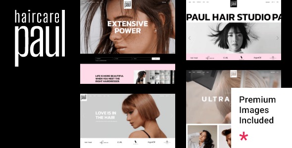 PaulHair - Hair Salon and Hairdresser WordPress Theme