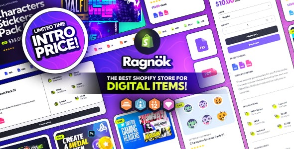 Ragnok - Shopify Theme for Digital Items