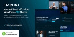 Starlinx – Broadband & Internet Service Provider FSE WordPress Theme