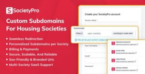 Subdomain Module for SocietyPro Saas