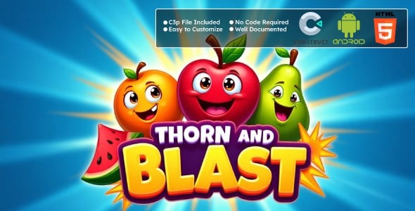Thorn and Blast Game - Casual Game - HTML5 & Android Game | Construct 3 Game Engine