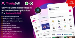 TruelySell - Service Marketplace React Native Mobile App Addon