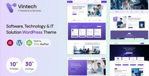 Vintech - Technology & IT Solutions WordPress Theme
