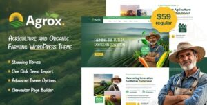 Agrox - Agriculture Organic Farming WordPress Theme