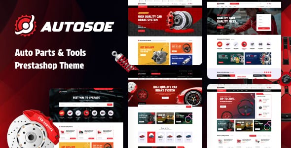 Autosoe Elementor - Car & Auto Parts PrestashopTheme