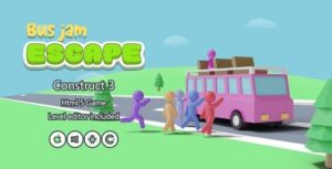 Bus Jam Escape - HTML5 Game (Construct 3)