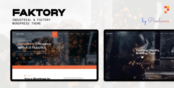 Faktory | Industrial & Factory WordPress Theme