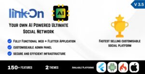 LinkOn - AI Powered Social Network Platform APP