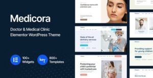 Medicora - Doctor & Medical Clinic Elementor WordPress Theme