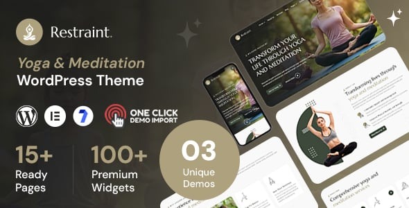 Restraint - Yoga & Meditation WordPress Theme