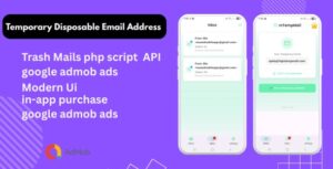 Temporary Disposable Email Address Flutter app, Trash Mails API