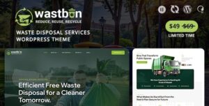 Wastbin - Waste Disposal & Recycling Services WordPress Theme