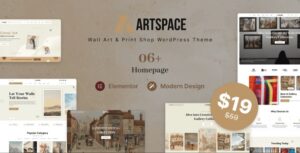 ArtSpace - Wall Art & Print Shop WordPress theme