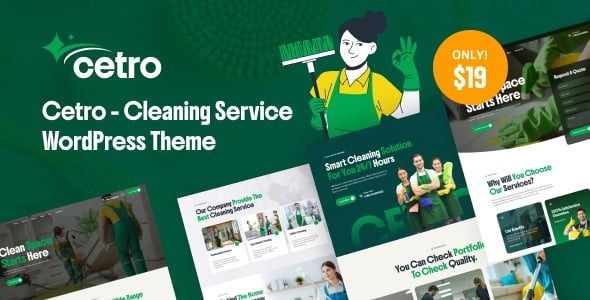 Cetro - Cleaning Service WordPress Theme