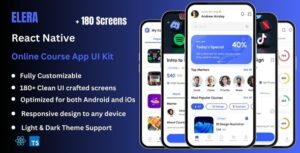 Elera Pro - Online Course & E-Learning React Native CLI App Ui Kit
