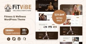 Fitvibe – Fitness & Wellness WordPress Theme