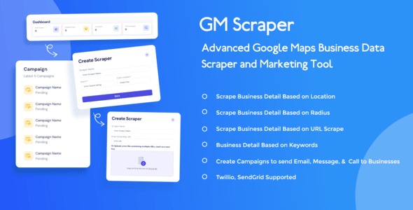 GM Scraper — Advanced Google Maps Business Data Scraper and Marketing Tool