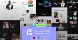 Gilbo - Creative Portfolio & Personal WordPress Theme