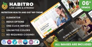 Habitro - Nutrition Health and Diet WordPress Theme