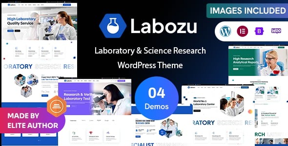Labozu – Laboratory & Science Research WordPress Theme