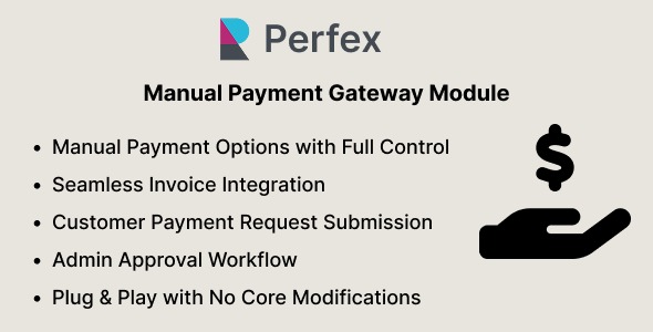 Manual Payment Gateway Module for Perfex CRM