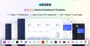 Osen - Multipurpose Admin & Dashboard Template + Figma