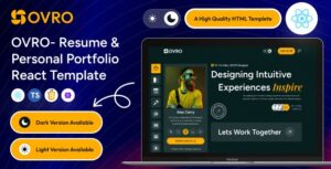 Ovro - Resume & Personal Portfolio React Template