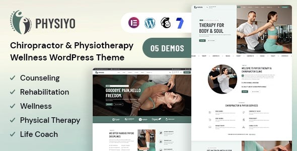 Physiyo – Chiropractor & Physiotherapy Wellness WordPress Theme