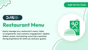 Restaurant Menu – Dash SaaS Add-On