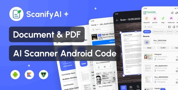 ScanifyAI – Document Scanner & OCR App | Android