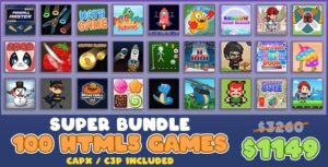 Super Bundle - 100 HTML5 Games With Source-Code