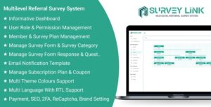 SurveyLink SaaS - Multilevel Referral Survey System
