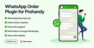 WhatsApp Order Plugin for Prohandy - On-Demand Handyman & Home Service Provider Marketplace