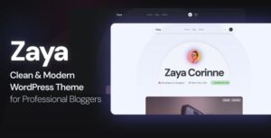 Zaya - Modern Personal Blog Wordpress Theme