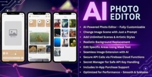 AI Photo Editor iOS App – SwiftUI with Ideogram & RunwayML, AI Enhancer, Extend, background replace