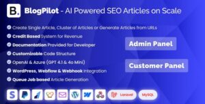 AI SEO Blog Article Generator - Laravel PHP Script with ChatGPT
