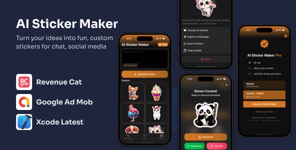 AI Sticker Maker - Complete iOS App Source Code | Swift & SwiftUI