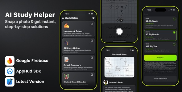 AI Study Helper - iOS App Source Code