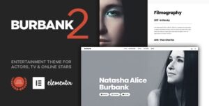 Burbank - Entertainment WordPress Theme for Actors & Stars
