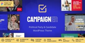Campaigner - Political Candidate & Election WordPress Theme