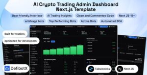 DefibotX – AI Crypto Trading Admin Dashboard Next.js Template
