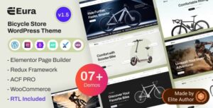 Eura - Bicycle & Bike Parts Shop Elementor WordPress Theme