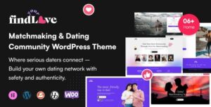 FindLove - Ultimate Matchmaking & Dating Community WordPress Theme