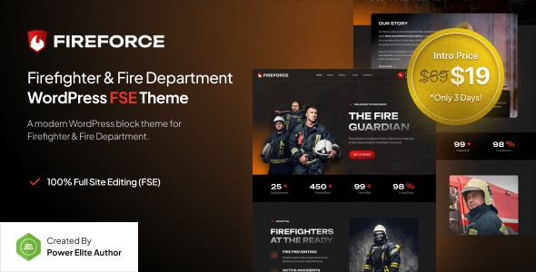 Fireforce – Firefighter Department FSE WordPress Theme
