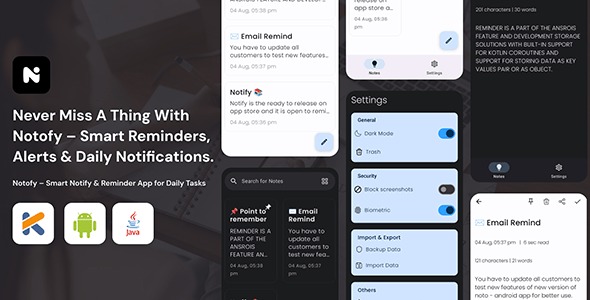 Notofy – Smart Notify & Reminder App for Daily Tasks
