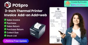 POSPro 3‑Inch Thermal Printer Add‑on for Web & App