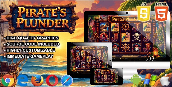 Pirates Plunder - HTML5 Slot Machine