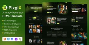 Pixgix - Ai Image Generator HTML Template