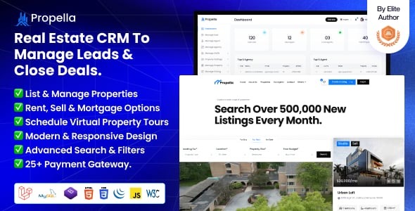 Propella - Real Estate CRM (Buy, Sell, Rent, Mortgage) to Manage Leads & Close Deals.
