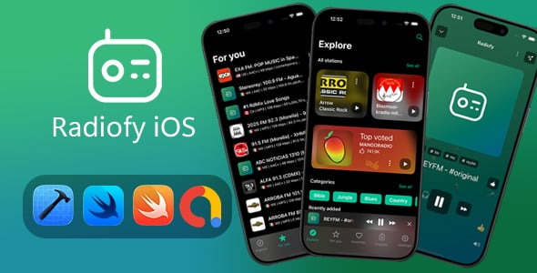 Radiofy - Online Radio Streaming App for iOS | Swift & SwiftUI